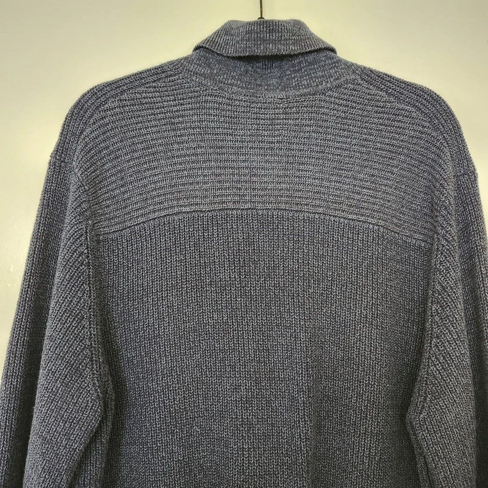 GAP Navy Blue Shawl Collar‎ Sweater Mens Large